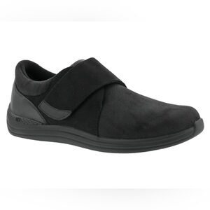 Drew Vionic Orthopaedic Shoe Velcro Strap black vegan leather/suede Like new sz7